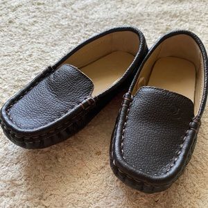 Janie and Jack leather driving shoe